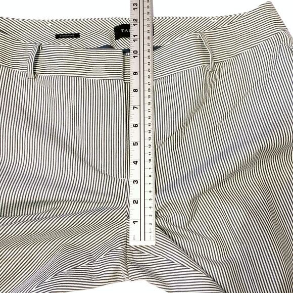 Talbots Signature Womens 12 Cropped Capri Pants Seersucker Beach Nautical Resort - Picture 8 of 13